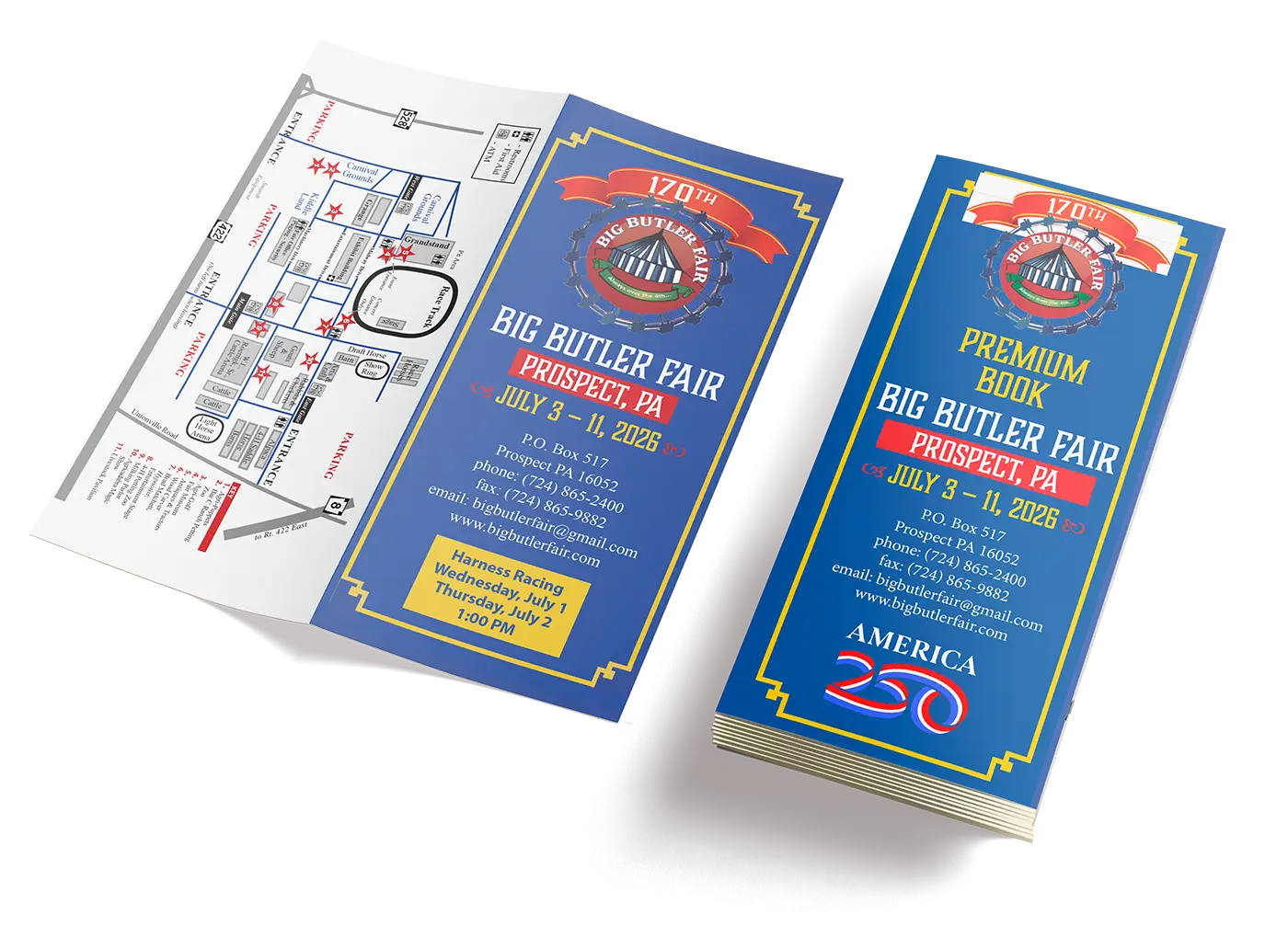 2026 Big Butler Fair Premium Book and Tri-Fold Brochure
